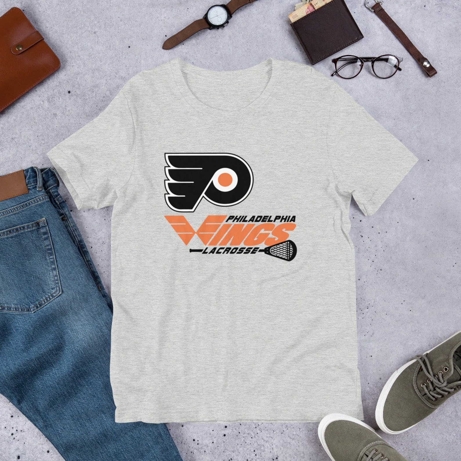 PHILADELPHIA WINGS LACROSSE Unisex Tshirt Lax Native Mll Etsy