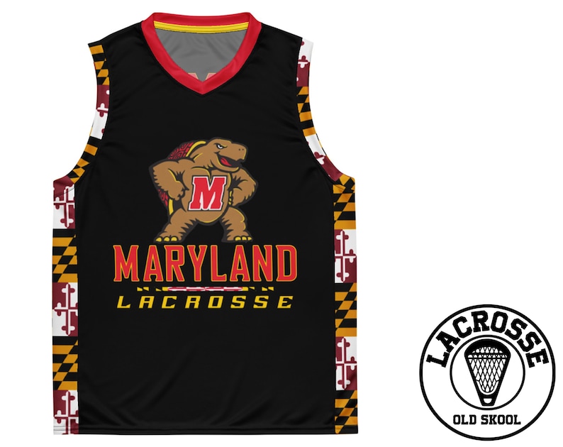 MARYLAND LACROSSE RARE Unisex Pinnie Lax Turtle Logo Native Terrapins