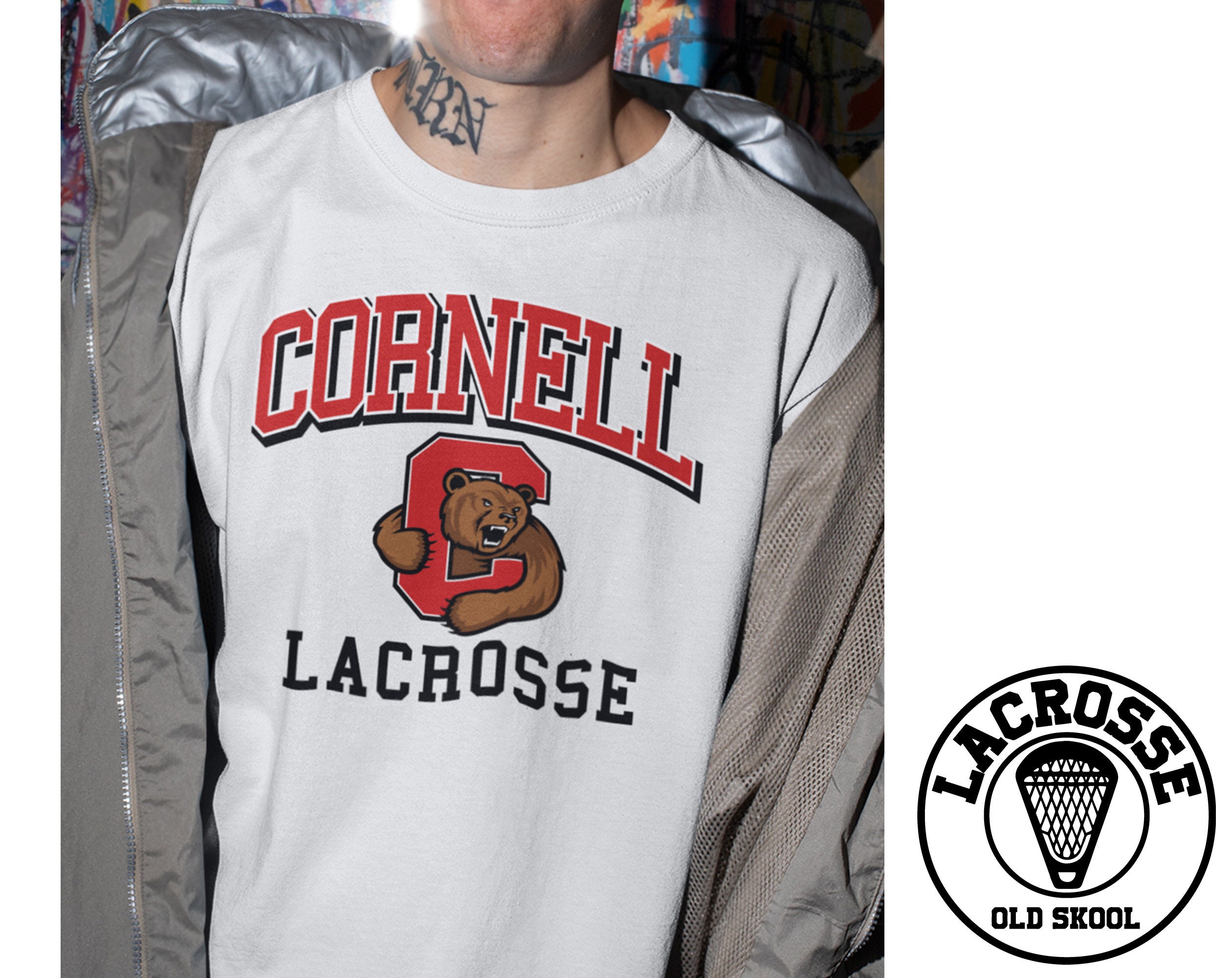 CORNELL LACROSSE Unisex T shirt Lax Ncaa League Team Varsity Tee Classic Vintage Old Skool College University Etsy
