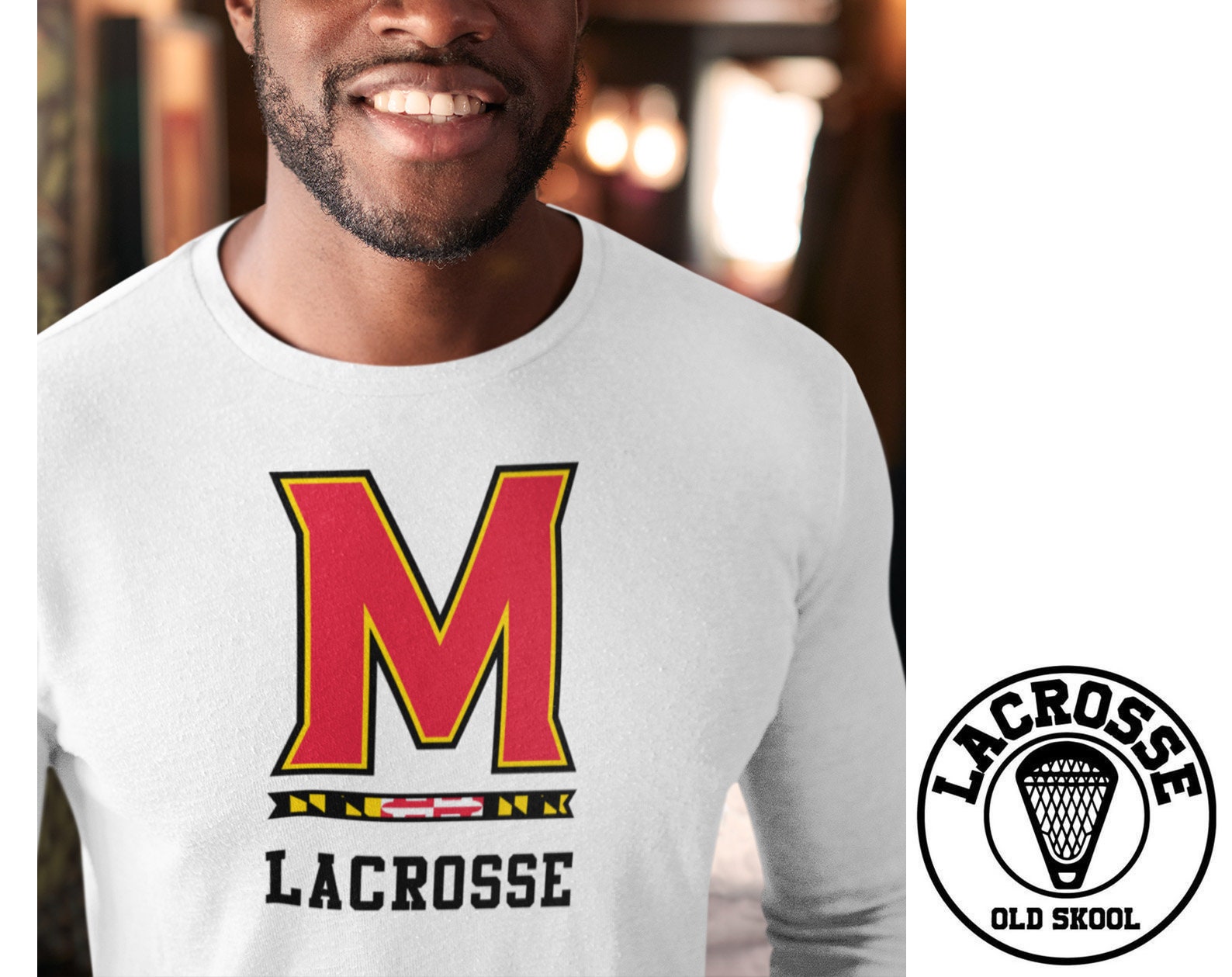 OLDSKOOLLACROSSE NY Lizards Lacrosse - T-Shirt Unisex Men Women Team D1 MLL PLL NLL League Equipment Tee Old Skool Classic New York