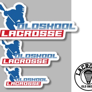 SUPER RETRO LACROSSE - Aufkleber - Lax Native Mll Pll Nll League Team Equipment Mann Frau College Old Skool Retro Classic Vintage Aufkleber