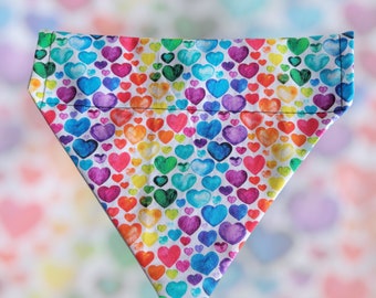 Pride hearts bandanas