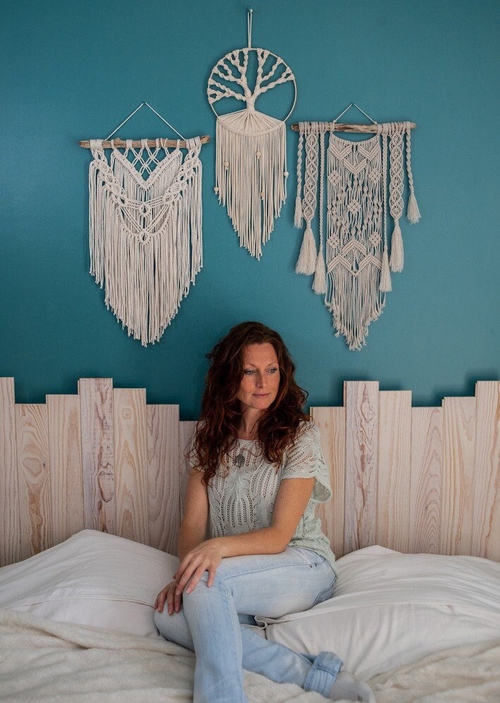 Trio de Tenture en Macramé