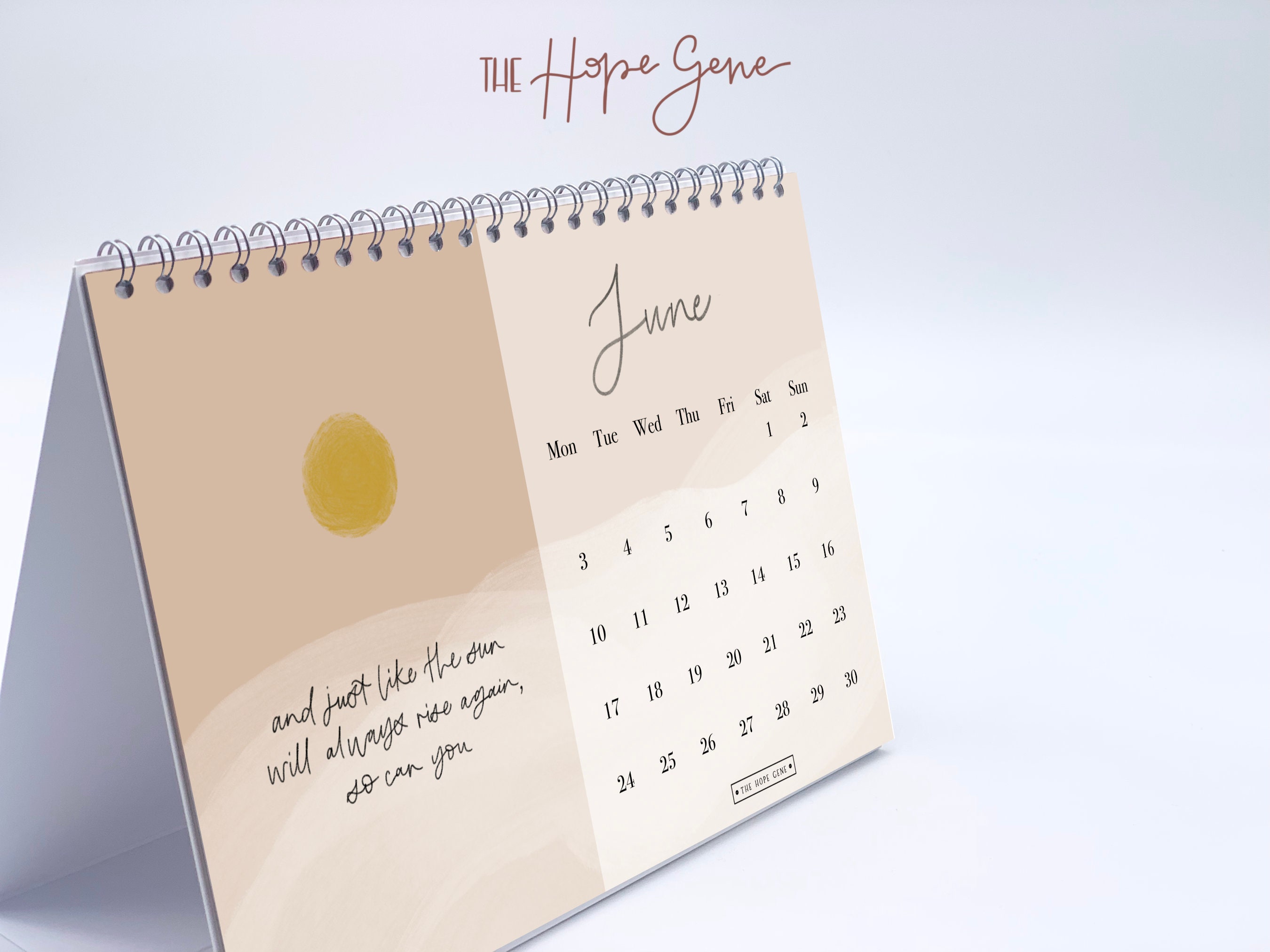 2024 Desk Calendar A5 Desk Calendar Inspirational Desk Calendar Digital