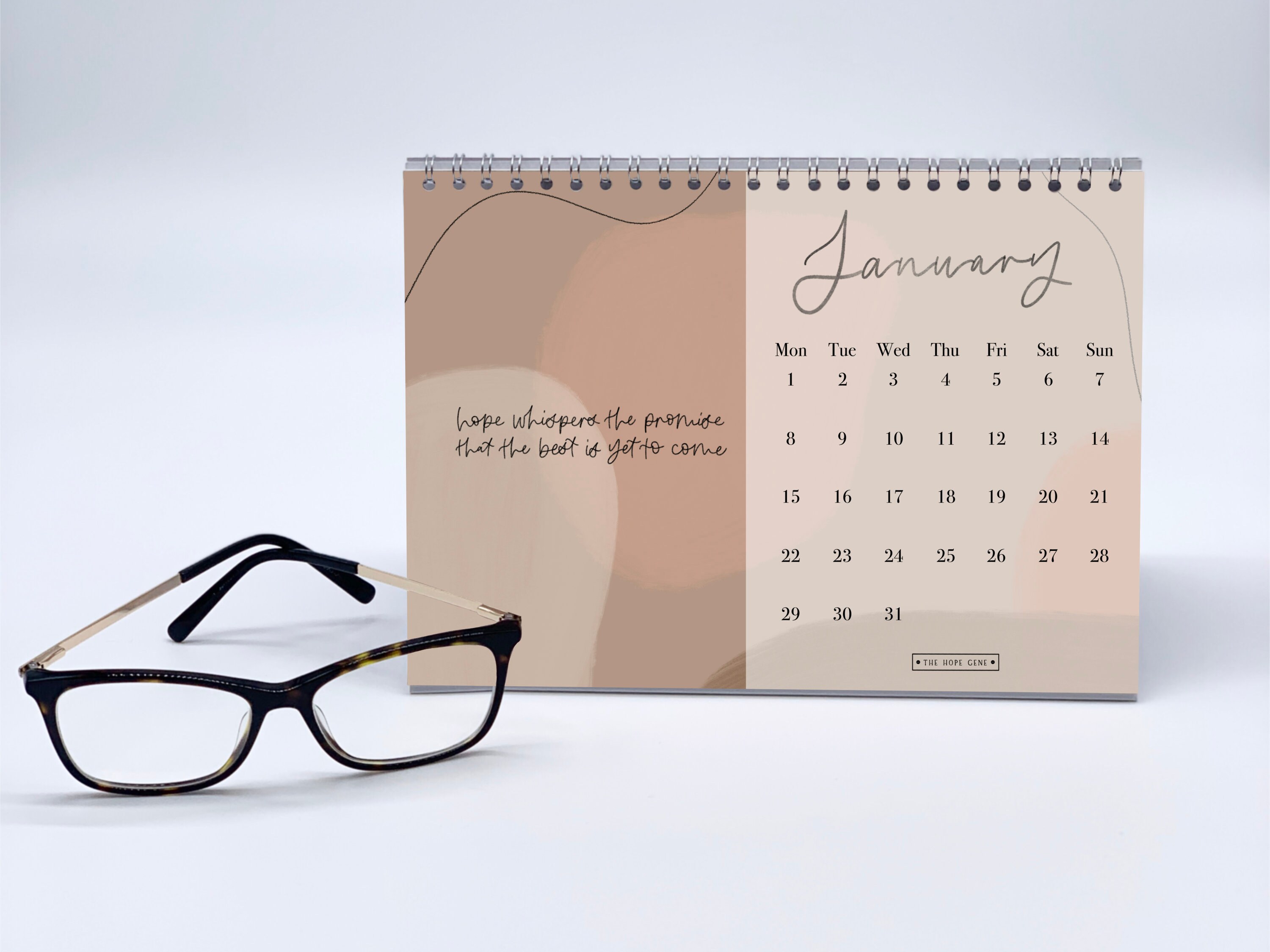 2024 Desk Calendar A5 Desk Calendar Inspirational Desk Calendar Digital