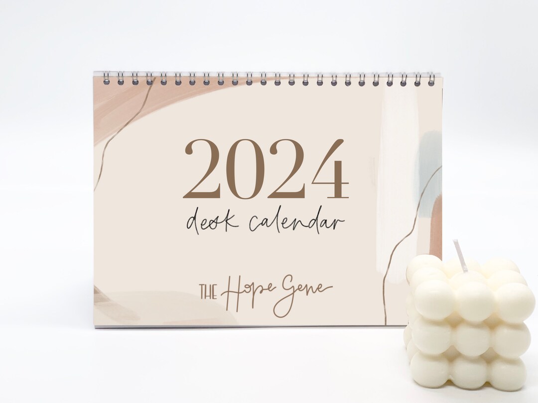 2024 Desk Calendar A5 Desk Calendar Inspirational Desk Calendar Digital ...