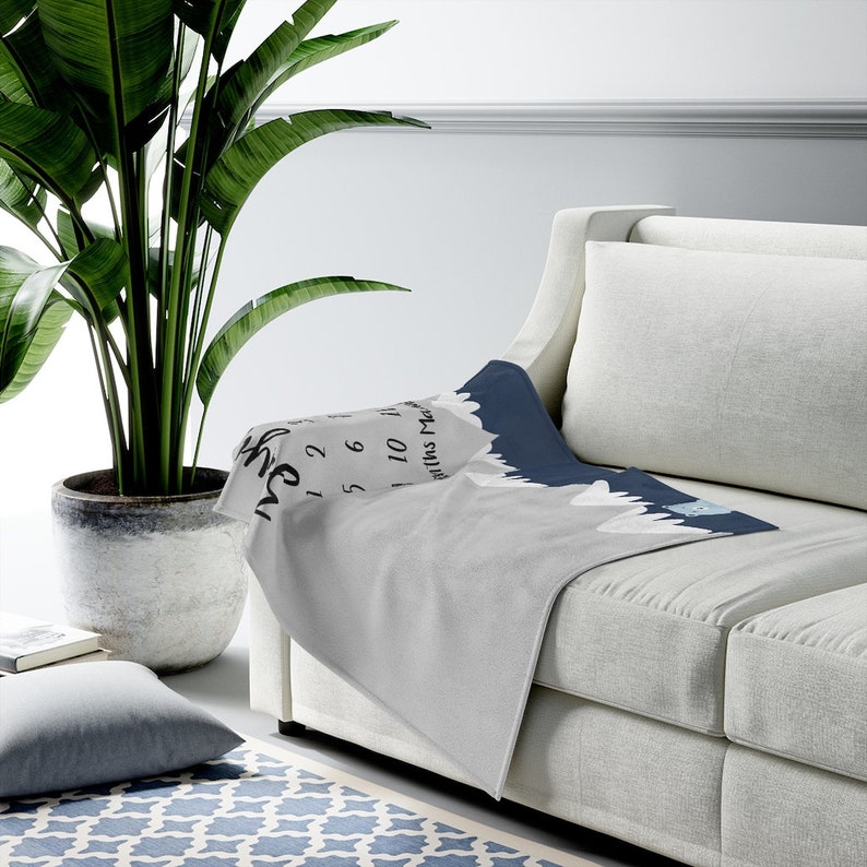 Muslim Milestone Blanket Boy Mountains Muslim Baby Etsy