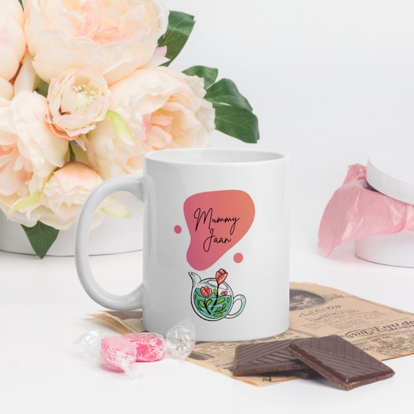 Desi Mother's Day Chai Mug | First 1st Mother's Day Sentimental Mug Gift | Mothers Day Coffee Cup | Indian Pakistani Punjabi Mummy Jaan Ji