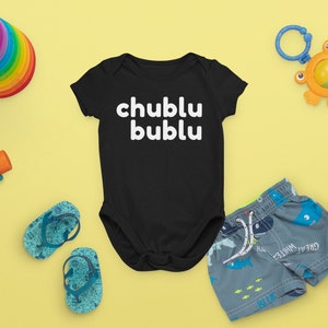 Desi Baby Onesie Chublu Bublu | Cute Chubby Baby Shirt | Funny Foodie Indian Punjabi Pakistani Guju Baby Onesie |  Father&#39;s & Mother&#39;s Day