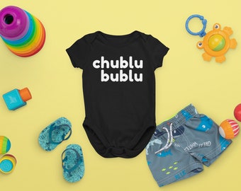 Desi Baby Onesie Chublu Bublu | Cute Chubby Baby Shirt | Funny Foodie Indian Punjabi Pakistani Guju Baby Onesie |  Father's & Mother's Day