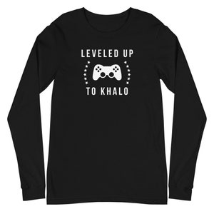 Leveled Up Long Sleeve Shirt | Khalo Khaloo Phupa Mamu Uncle Shirt | Desi Uncle Announcement Shirt | Indian Pakistani South Asian