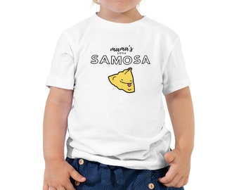 Mama's kleine Samosa | Peuter Kinderen 2T - 6T | Cadeau-ideeën | Moederdag | Desi Indiase Pakistaanse shirt | Eid islamitisch geschenk | Foodie cadeau