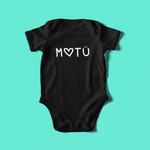 Desi Baby Onesie Moti Motu Moto | Cute Baby Shirt | Funny Indian Punjabi Pakistani Gujarati Baby Bodysuit| Best Little Younger Sister Ever