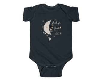 Primer Eid Onesie del bebé / Personalizado con nombre / Bebé musulmán Onesie / Día de la Madre / Primera Camisa Eid / Eid Al Adha Al Fitr Onesie