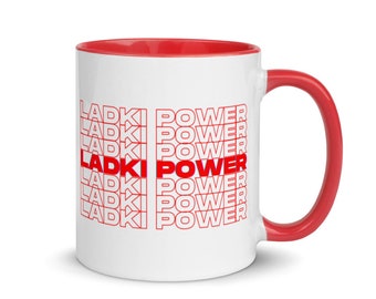 Desi Girl Power Gift | Ladki Power | GRL PWR | Feminist Mug | Feminist Cup| Girl Power Mug| Equal Rights | Inspirational Cup