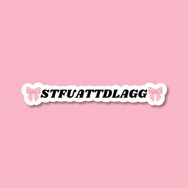 STFUATTDLAGG coquette stickers, smut stickers, dark romance stickers, tiny stickers, kindle stickers, deco stickers, macbook sticker