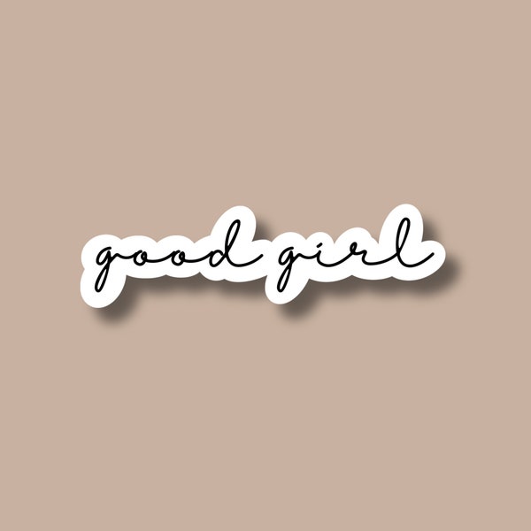 Good girl sticker, smut stickers, kindle stickers, stickers for kindle, bookish stickers for laptop, reading stickers, booktok stickers