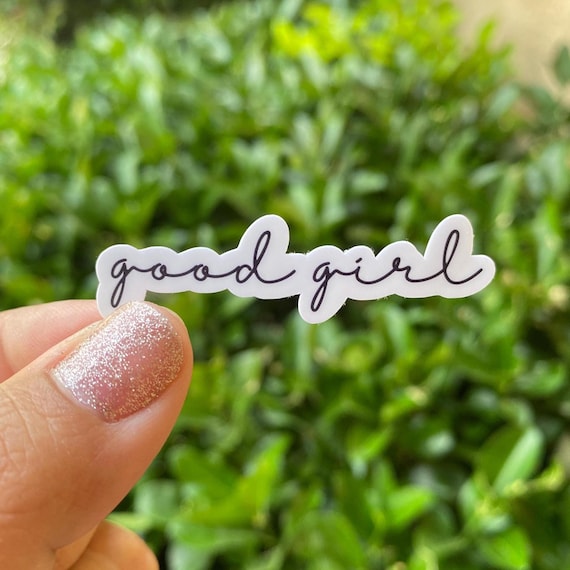 Good girl sticker, smut stickers, kindle stickers, stickers for kindle, bookish stickers for laptop, reading stickers, booktok stickers