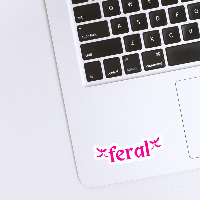 Feral Sticker Pink Feral Sticker, Cute but Feral, Goth Stickers, Weirdcore Stickers ...