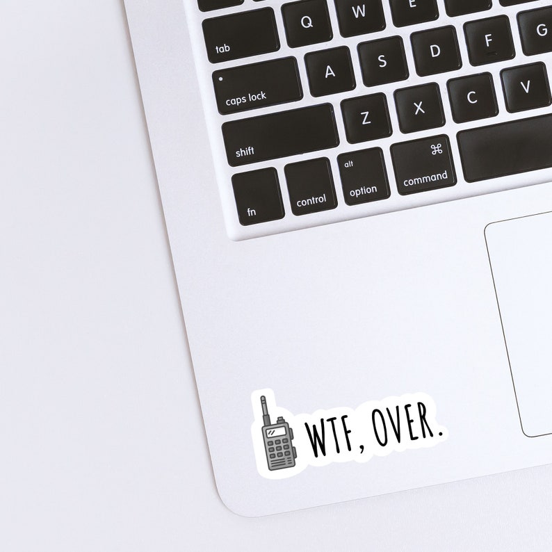 WTF, pegatina de vinilo, pegatinas sarcásticas, pegatina de meme, pegatina de sarcasmo, calcomanía para MacBook, pegatina de humor para adultos, pegatina para MacBook imagen 2
