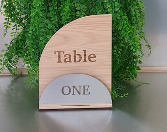 Wooden Arch Table Number,  Wedding Table Decor