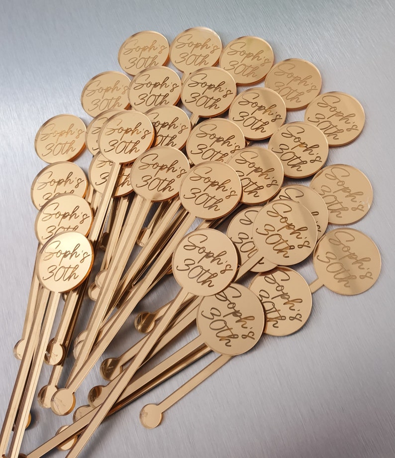 Personalised Drink Stirrers