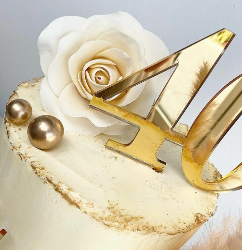 Large Number Cake Topper Large Cake Number Charm - Etsy