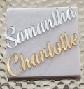 Mirrored Acrylic Place Cards: Laser Cut Wedding Seating Names