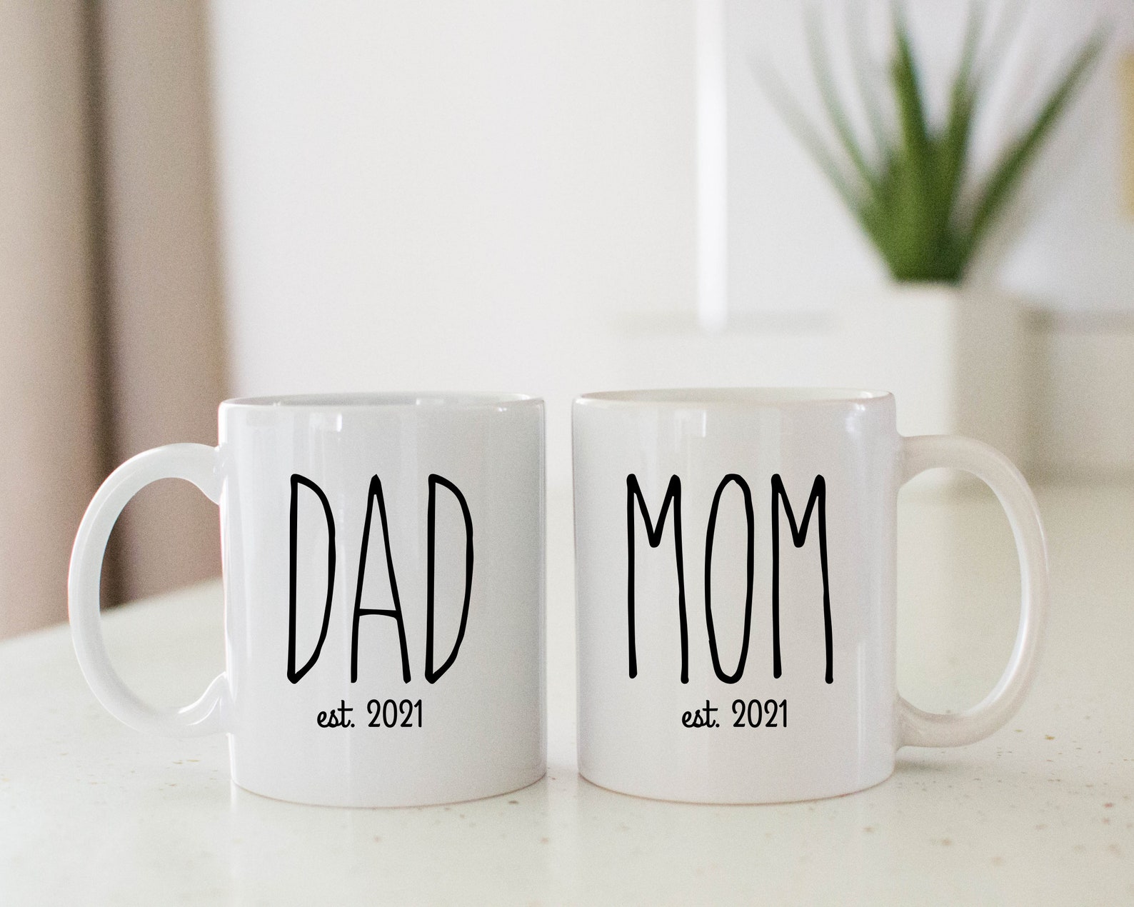 Mom and Dad Mugs New Parents Mug Set Gift Ideas for New Etsy