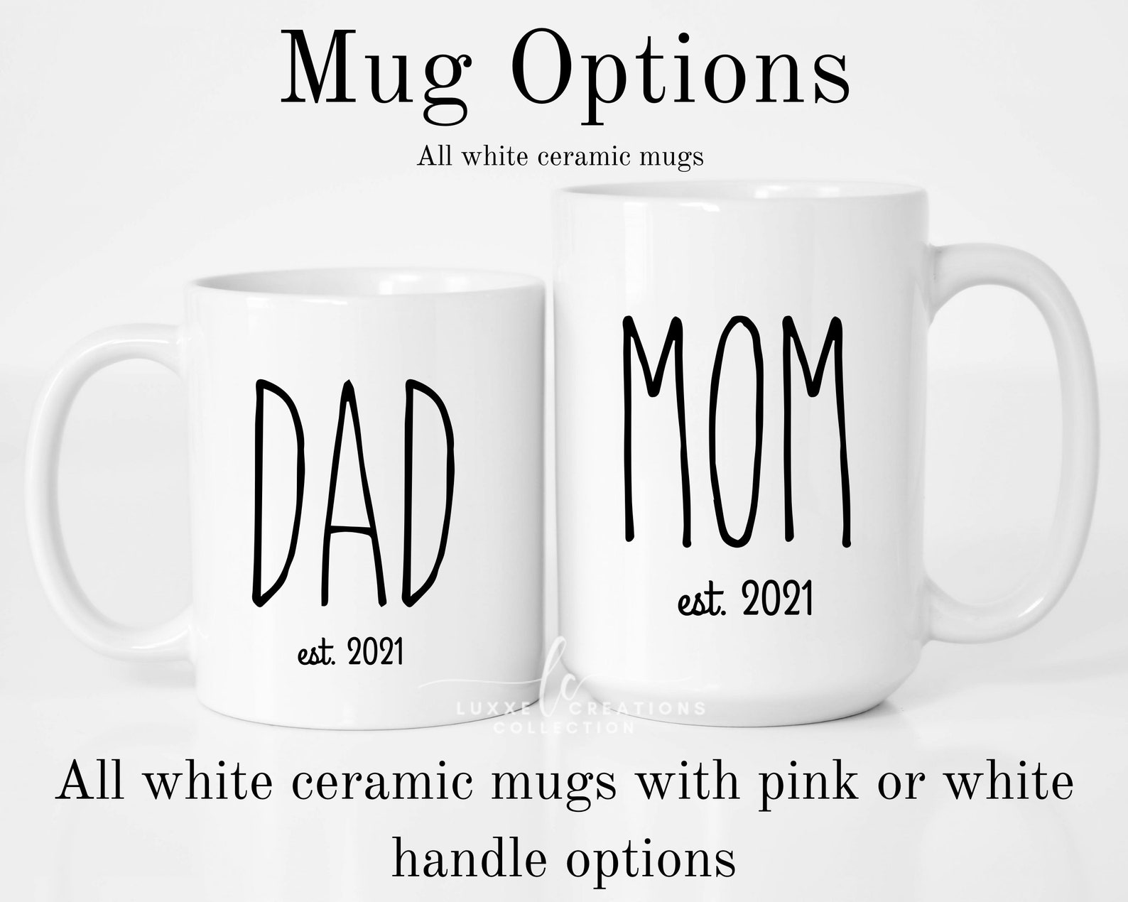 Mom and Dad Mugs New Parents Mug Set Gift Ideas for New Etsy