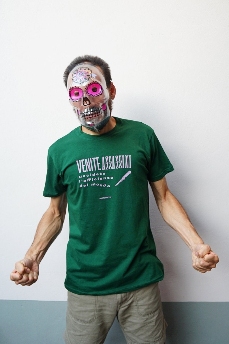 Green T-shirt Come Assassins Man image 1