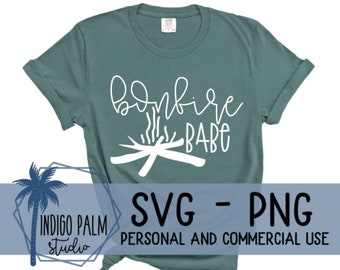 bonfires babe svg - fall shirt design - bonfire crew svg - fall favorites svg