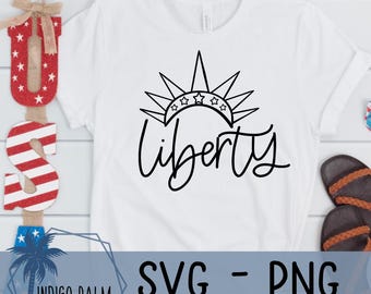 liberty svg - America svg - Statue of Liberty 4th of July shirt design - patriotic American svg