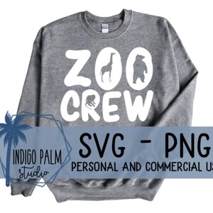 zoo crew svg - matching zoo trip shirt design