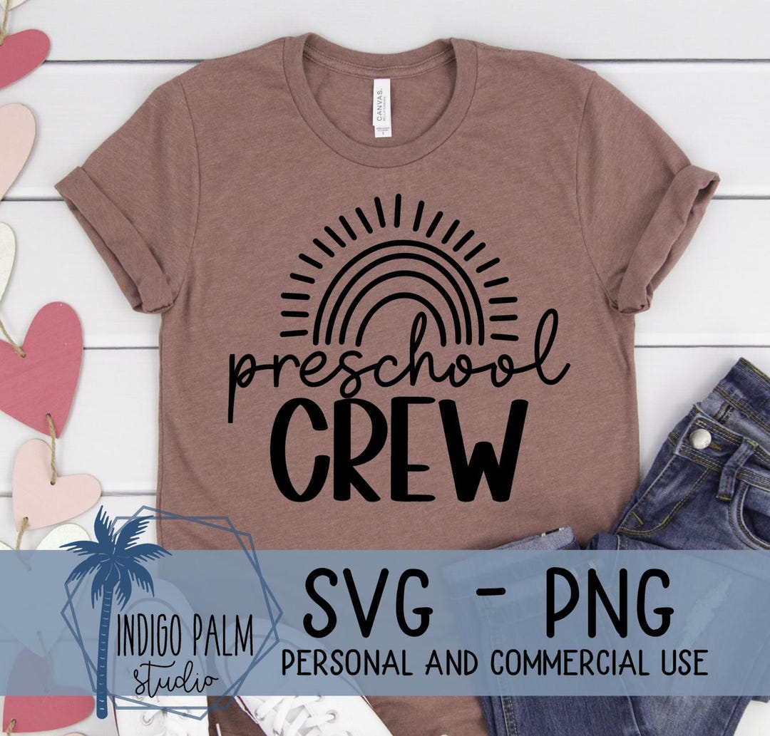 Preschool Crew Svg - Pre K Teacher Shirt Svg - Back to School Svg ...