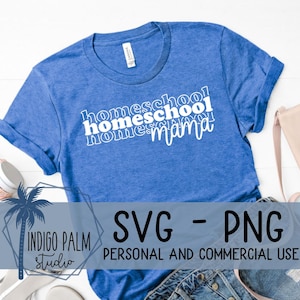 homeschool mama svg - stacked homeschool mama shirt design - homeschool teacher svg -