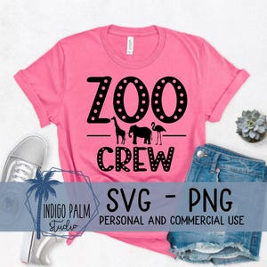 zoo crew svg - matching zoo trip shirt design