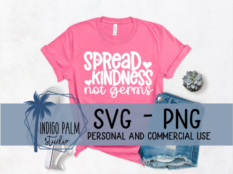 Spread kindness not germs svg teacher shirt svg back to | Etsy