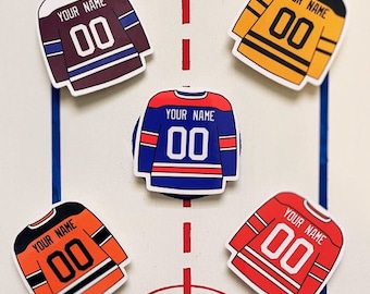 Custom Hockey Jersey Sticker