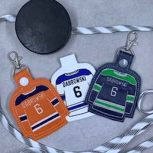 Hockey bag tag / keychain / customizable