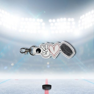Hockey keychain / bag tags / hockey mom / hockey dad