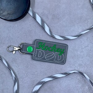 Hockey keychain / bag tags / hockey mom / hockey dad
