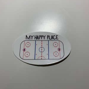Hockey sticker / hockey water bottle sticker