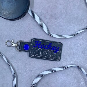 Hockey keychain / bag tags / hockey mom / hockey dad