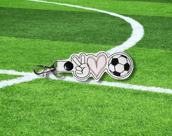Soccer keychain / bag tags / soccer mom / soccer dad