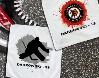 Hockey Skate Towel / customizable / sweat towel
