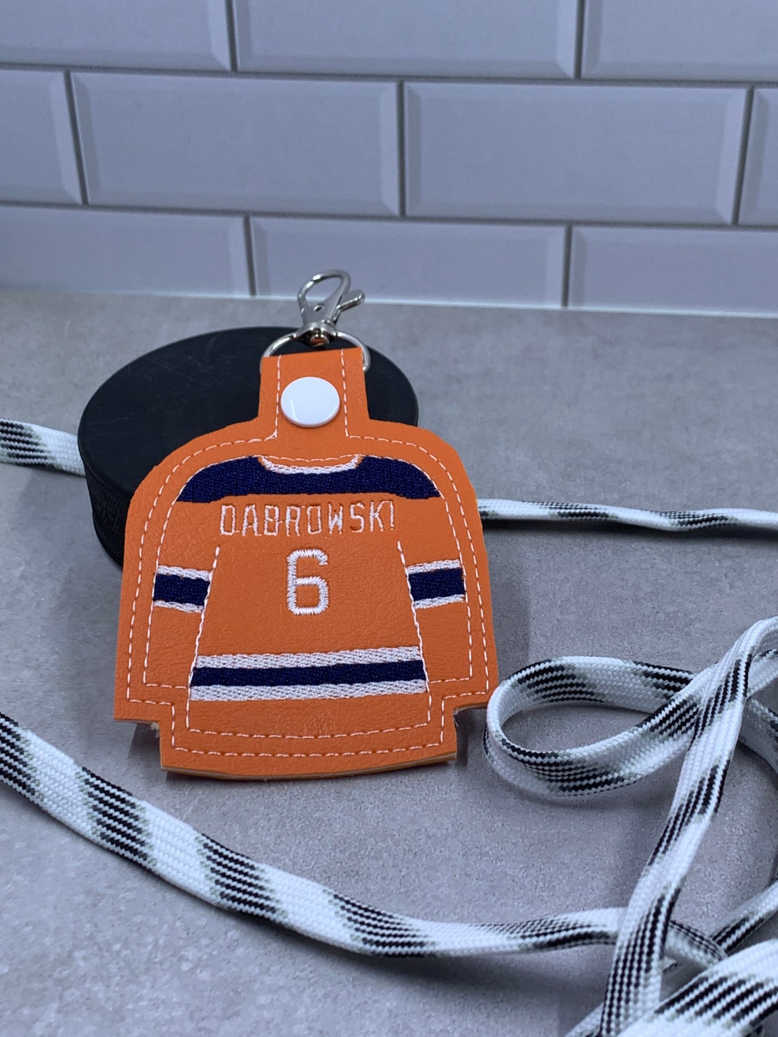 Hockey bag tag / keychain / customizable Etsy