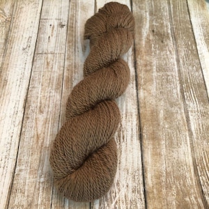 alpaca cria yarn, baby alpaca yarn, baby animal yarn, soft knitting yarn, eco yarn, 2oz yarn, brown yarn, natural brown yarn, mill spun yarn