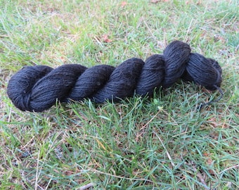 100% Alpaca, zwart garen, natuurlijk garen, hypoallergeen garen, Worsted 2ply Garen, alpaca skein, breibenodigdheden, haakbenodigdheden