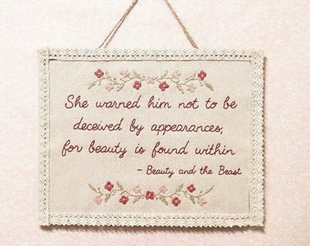 Beauty Beast Quotes Etsy